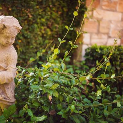 French Girl Garden Sculpture 