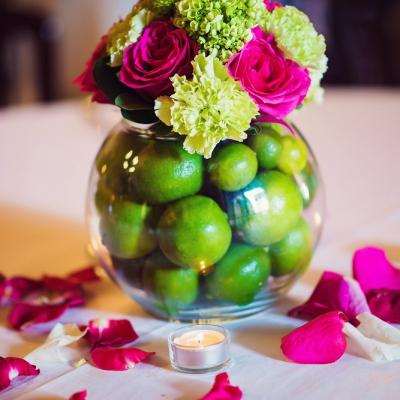 Lime Floral Centerpiece